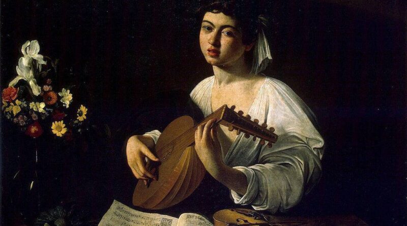 O tocador de Alaúde - Caravaggio - 1595 (Museu Hermitage)